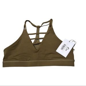 Zyia moss green Womens grid sports bra XXL